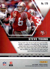 تحميل الصورة إلى عارض المعرض، 2020 Panini Mosaic Steve Young #179 San Francisco 49ers
