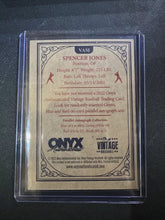 将图片加载到图库查看器,2022 Onyx Vintage Extended Blue Signature #VASJ Spencer Jones /400 - New York Yankees