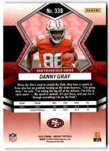 تحميل الصورة إلى عارض المعرض، 2022 Panini Mosaic Rookie Danny Gray RC #338 San Francisco 49ers