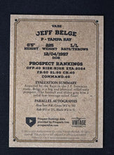 将图片加载到图库查看器,2023 Onyx Vintage Blue Signatures #VABE Jeff Belge - Tampa Bay Rays