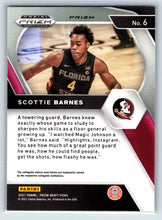 Load image into Gallery viewer, 2021 Panini Prizm Draft Pick Red White & Blue #6 Scottie Barnes Florida State Seminoles