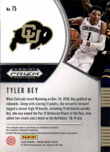 Load image into Gallery viewer, 2020 Panini Prizm Draft Picks Tyler Bey RC #75 Colorado Buffaloes