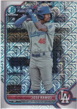 تحميل الصورة إلى عارض المعرض، 2022 Bowman Chrome Prospects Jose Ramos Mojo Refractors #BCP-228 Los Angeles Dodgers