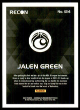 تحميل الصورة إلى عارض المعرض، 2021 Panini Chronicles Draft Recon Jalen Green Rookie #124