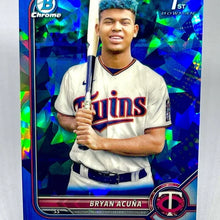 将图片加载到图库查看器,2022 Bowman Chrome Sapphire Bryan Acuna Photo VARIATION SSP BCP-151