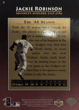 将图片加载到图库查看器,1996 Upper Deck Jackie Robinson #7 Brooklyn Dodgers
