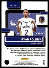 تحميل الصورة إلى عارض المعرض، 2022-23 Donruss Optic Ryan Rollins Rated Rookie #211 Golden State Warriors - walk-of-famesports