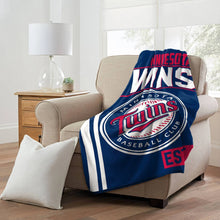 将图片加载到图库查看器,Minnesota Twins Walk Off Micro Raschel Throw Blanket