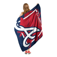 Load image into Gallery viewer, Atlanta Braves Dimensional Micro Raschel Throw Blanket