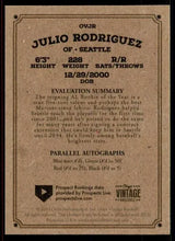 تحميل الصورة إلى عارض المعرض، 2023 Onyx Vintage #OVJR - Julio Rodriguez - Seattle Mariners