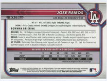 تحميل الصورة إلى عارض المعرض، 2022 Bowman Chrome Prospects Jose Ramos Mojo Refractors #BCP-228 Los Angeles Dodgers