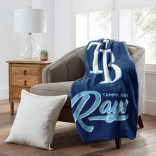 将图片加载到图库查看器,Tampa Bay Rays ‘Signature’ Raschel Throw Blanket