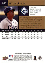 将图片加载到图库查看器,2009 Upper Deck Willy Aybar #892 Tampa Bay Rays