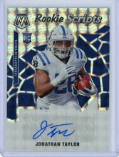 将图片加载到图库查看器,2022 Panini Mosaic Rookies Scripts Jonathan Taylor #RS16 Colts