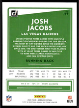 Load image into Gallery viewer, 2020 Panini Donruss Josh Jacobs #199 Las Vegas Raiders