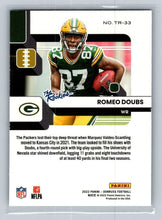 Load image into Gallery viewer, Romeo Doubs 2022 Panini Donruss Optic The Rookies RC #TR-33 Green Bay Packers
