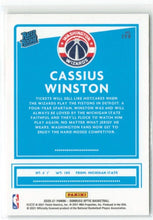 Load image into Gallery viewer, 2020-21 Donruss Optic Fanatics Rated Rookies Cassius Winston #198 Washington Wizards