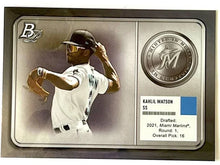 Load image into Gallery viewer, 2022 Topps Bowman Platinum Minted In Merit Kahlil Watson #MM-10 Marlins