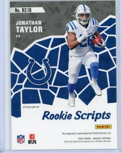 将图片加载到图库查看器,2022 Panini Mosaic Rookies Scripts Jonathan Taylor #RS16 Colts