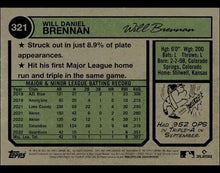 将图片加载到图库查看器,2023 Topps Heritage Will Brennan RC #321 Cleveland Guardians