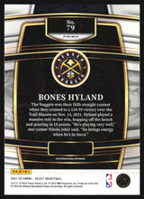 将图片加载到图库查看器,2021-22 Panini Select Silver Prizm Bones Hyland Rookies #79 Denver Nuggets