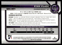 تحميل الصورة إلى عارض المعرض، 2022 Bowman Chrome Ryan Vilade RC #14 Colorado Rockies