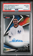 将图片加载到图库查看器,2022 Bowmans Best Roderick Arias Autograph #B22-RA PSA 9 Mint Yankees