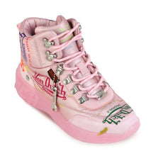 将图片加载到图库查看器,Von Dutch Women's Pink Puffer Shoe Size 6W - NEW