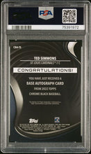 将图片加载到图库查看器,2022 Ted Simmons On-Card AUTO Topps CHROME BLACK #CBA-TS Cardinals PSA 10 GEM Mint