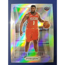 将图片加载到图库查看器,2020-21 Panini Prizm Silver Flashbacks Zion Williamson #8 New Orleans Pelicans