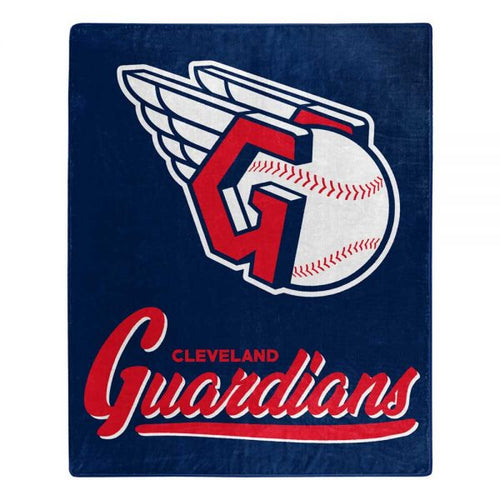 Cleveland Guardians MLB ‘Signature’ Raschel Throw Blanket - walk-of-famesports