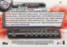 Load image into Gallery viewer, 2017 Bowman Jose Bautista # 10 Toronto Blue Jays