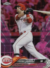 Load image into Gallery viewer, 2018 Topp Chrome Pink Refractor Eugenio Suarez #41 Cincinnati Reds