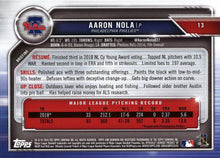 Load image into Gallery viewer, 2019 Bowman Aaron Nola #13 Philadelphia Phillies