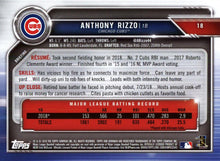Load image into Gallery viewer, 2019 Bowman Anthony Rizzo #18 Chicago Cubs