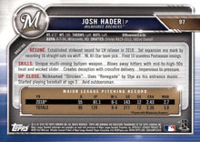 Load image into Gallery viewer, 2019 Bowman Josh Hader #97 Milwaukee Brewers