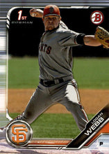 Load image into Gallery viewer, 2019 Bowman Prospects Logan Webb #BP-79 San Francisco Giants