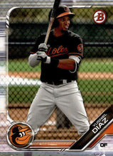 Load image into Gallery viewer, 2019 Bowman Prospects Y#USniel Diaz #BP-109 Baltimore Orioles