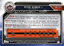 Load image into Gallery viewer, 2019 Bowman Prospects Peter Alonso #BP-127 New York Mets