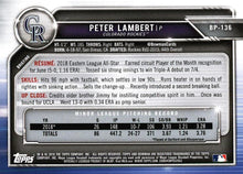 تحميل الصورة إلى عارض المعرض، توقعات بومان 2019 بيتر لامبرت #BP-136 كولورادو روكيز