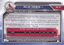 تحميل الصورة إلى عارض المعرض، 2019 Bowman Draft Nolan Gorman BD-42 St. Louis Cardinals