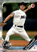 Load image into Gallery viewer, 2019 Bowman Draft Will Stewart BD-49 Miami Marlins
