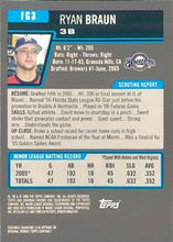 Load image into Gallery viewer, 2006 Bowman Draft Picks & Prospects Chrome Futures Game Prospects Ryan Braun FG3 Milwaukee Brewers
