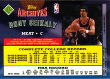 Load image into Gallery viewer, 1992-93 Topps Archives Rony Seikaly #110 Miami Heat