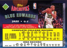 Load image into Gallery viewer, 1992-93 Topps Archives Blue Edwards #120 Utah Jazz