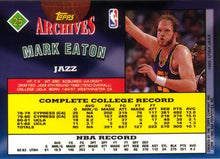 将图片加载到图库查看器,1992-93 Topps Archives Mark Eaton  #25 Utah Jazz