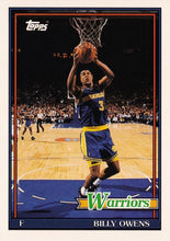Load image into Gallery viewer, 1992-93 Topps Archives Billy Owens  #147 Golden State Warriors