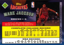 将图片加载到图库查看器,1992-93 Topps Archives Mark Jackson  #92 New York Knicks