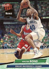 将图片加载到图库查看器,1992-93 Fleer Ultra Walter Bond RC #244 Dallas Mavericks