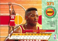 将图片加载到图库查看器,1992-93 Fleer Ultra Robert Horry RC #271 Houston Rockets